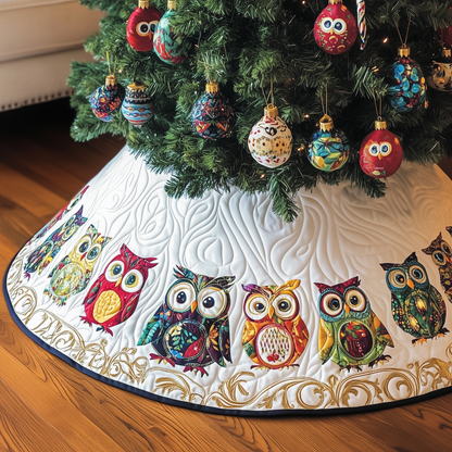 Christmas Owl Quilted Tree Skirt GFTOTP115