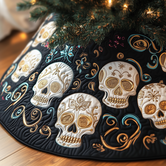 Festive Skull Quilted Tree Skirt GFTOTP1168