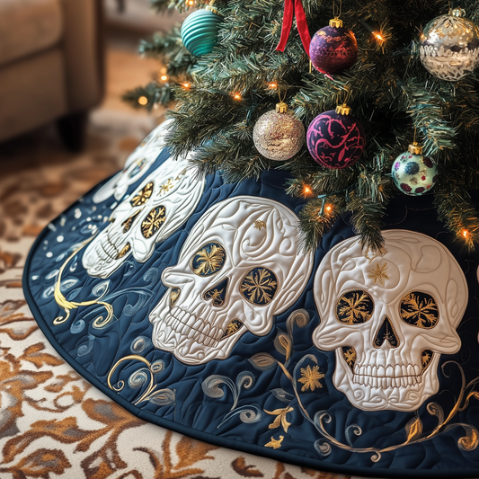 Festive Skull Quilted Tree Skirt GFTOTP1172