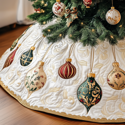 Christmas Ornament Quilted Tree Skirt GFTOTP1229