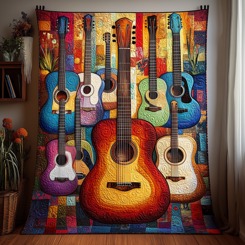 Guitar Quilted Blanket GFTOTP126