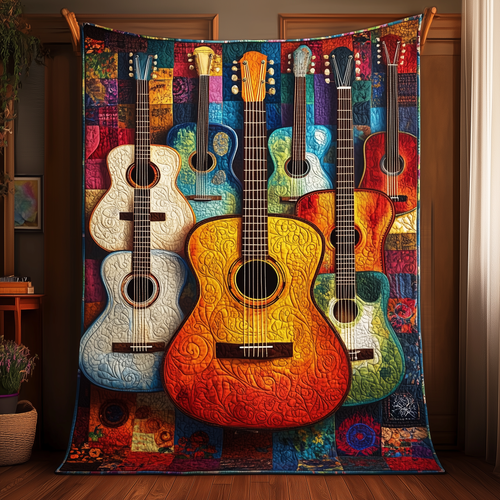 Guitar Quilted Blanket GFTOTP127