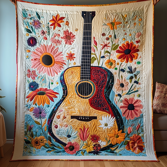 Guitar Quilted Blanket GFTOTP129