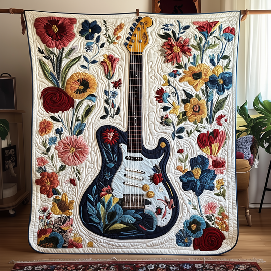 Guitar Quilted Blanket GFTOTP131