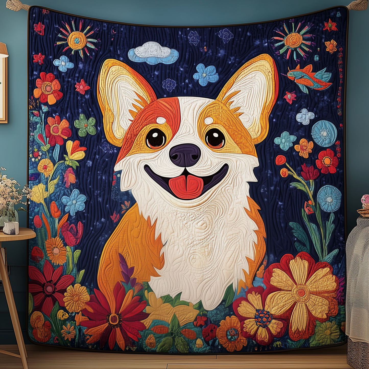 Corgi Quilted Blanket GFTOTP132