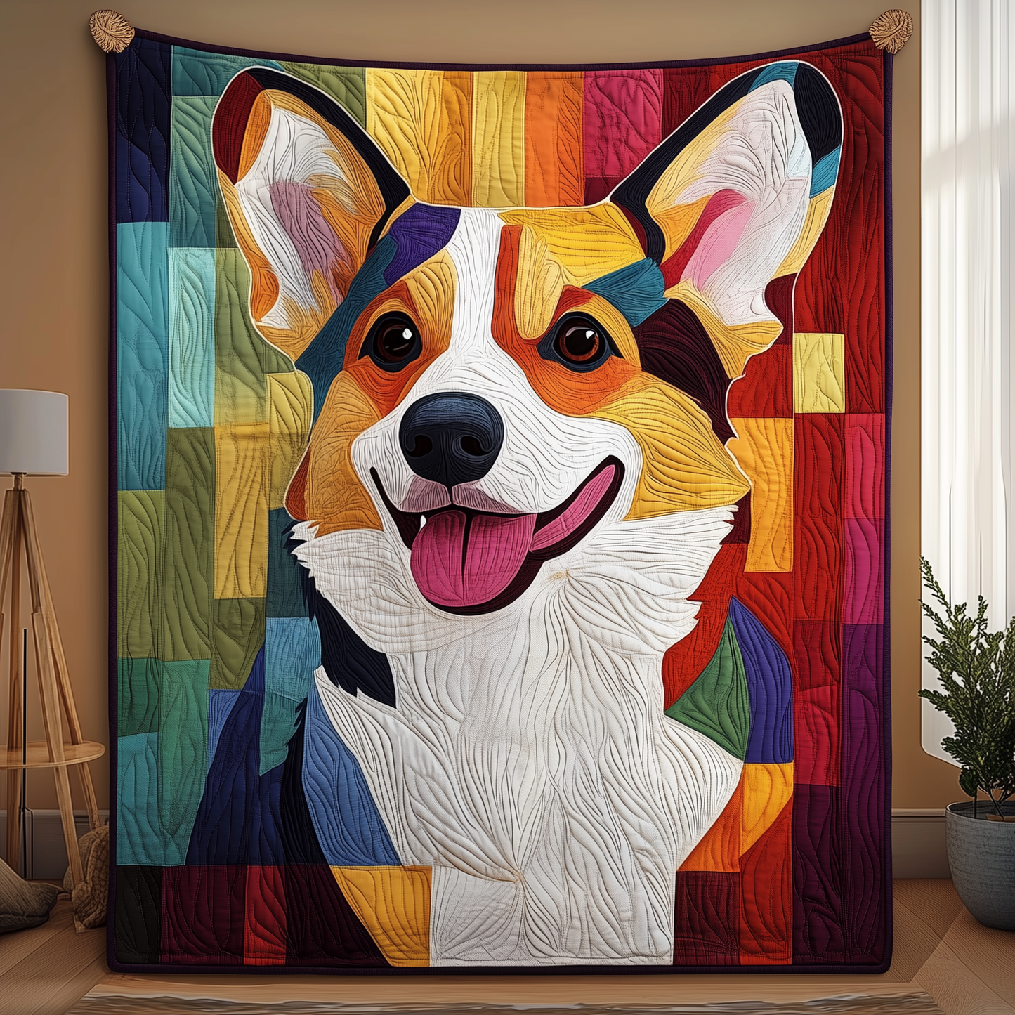 Corgi Quilted Blanket GFTOTP134