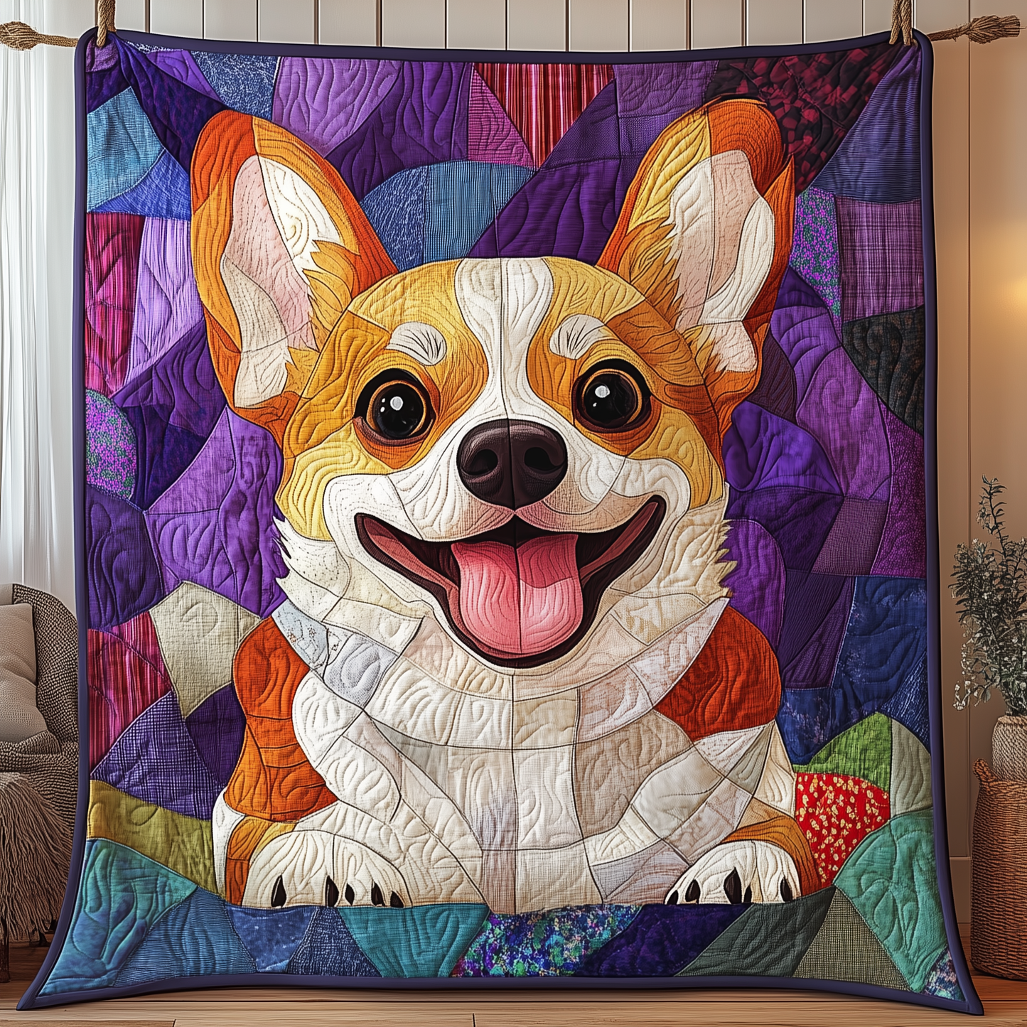 Corgi Quilted Blanket GFTOTP135