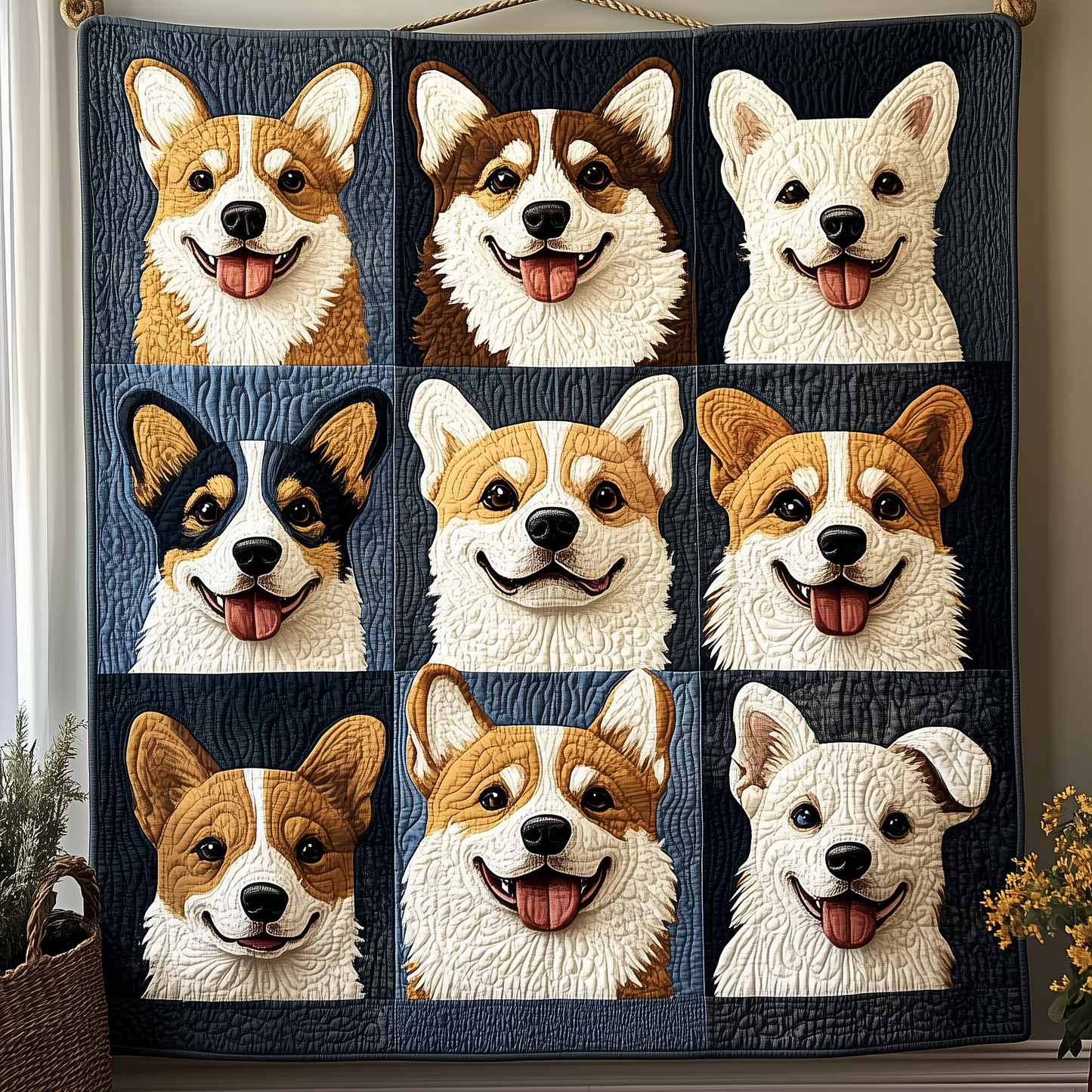 Corgi Quilted Blanket GFTOTP137