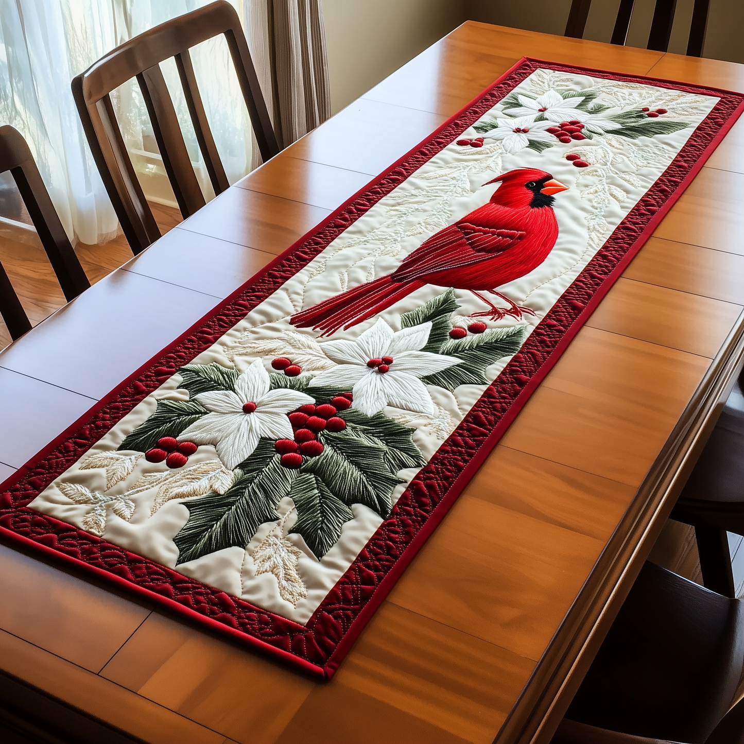 Red Cardinal Quilted Table Runner GFTOTP154