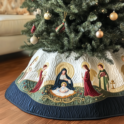 Nativity Scene Quilted Tree Skirt GFTOTP186