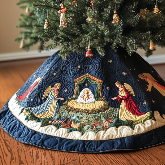 Nativity Scene Quilted Tree Skirt GFTOTP188