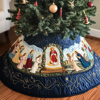 Nativity Scene Quilted Tree Skirt GFTOTP189