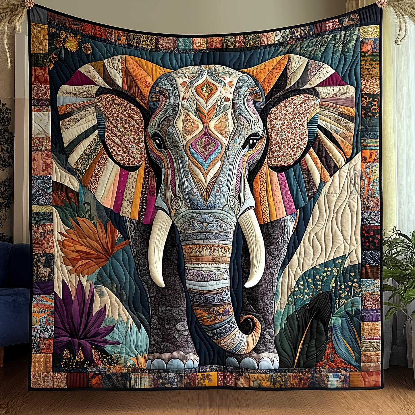 Elephant Quilted Blanket GFTOTP200