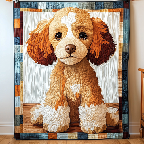 Adorable Poodle Quilted Blanket GFTOTP409