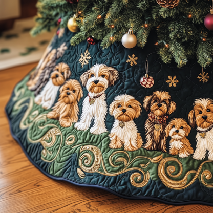 Adorable Yorkshire Terrier Quilted Tree Skirt GFTOTP459