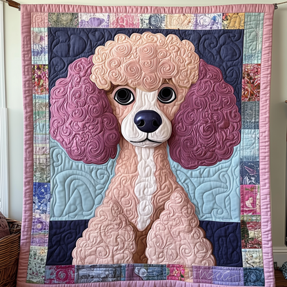 Whimsical Poodle Quilted Blanket GFTOTP598