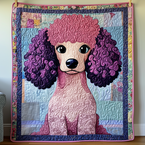 Whimsical Poodle Quilted Blanket GFTOTP599