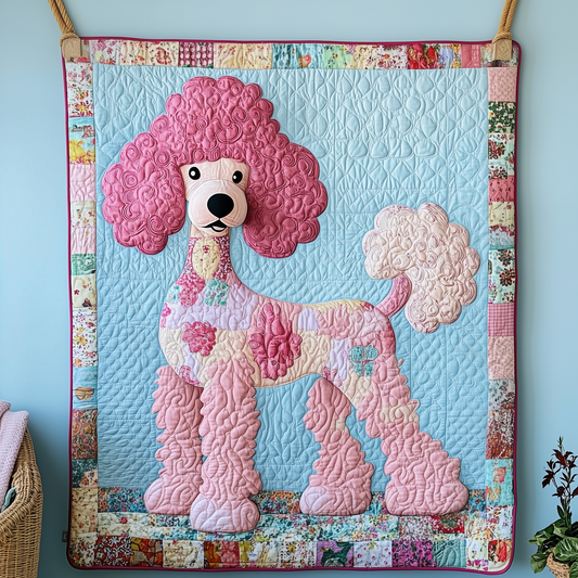 Whimsical Poodle Quilted Blanket GFTOTP600