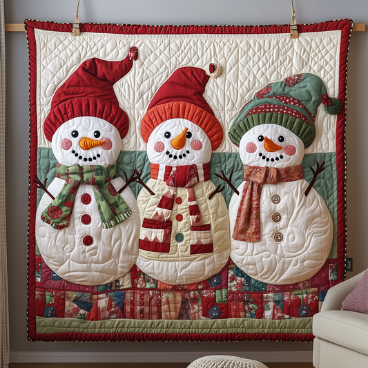 Festive Snowman Quilted Blanket GFTOTP668