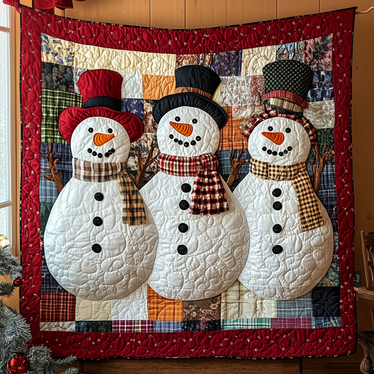 Festive Snowman Quilted Blanket GFTOTP670