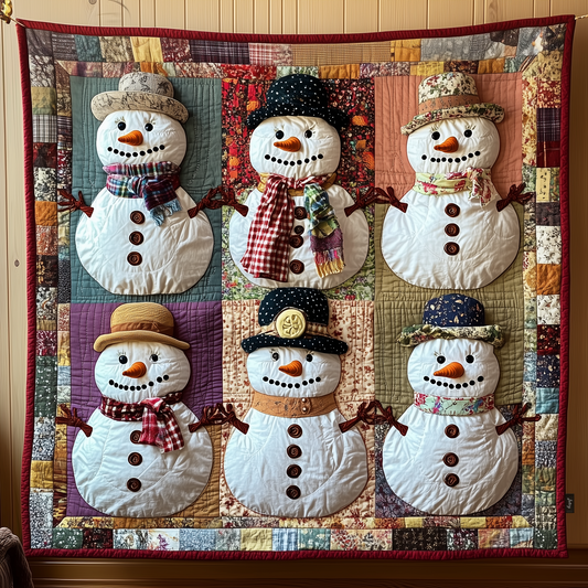 Festive Snowman Quilted Blanket GFTOTP672