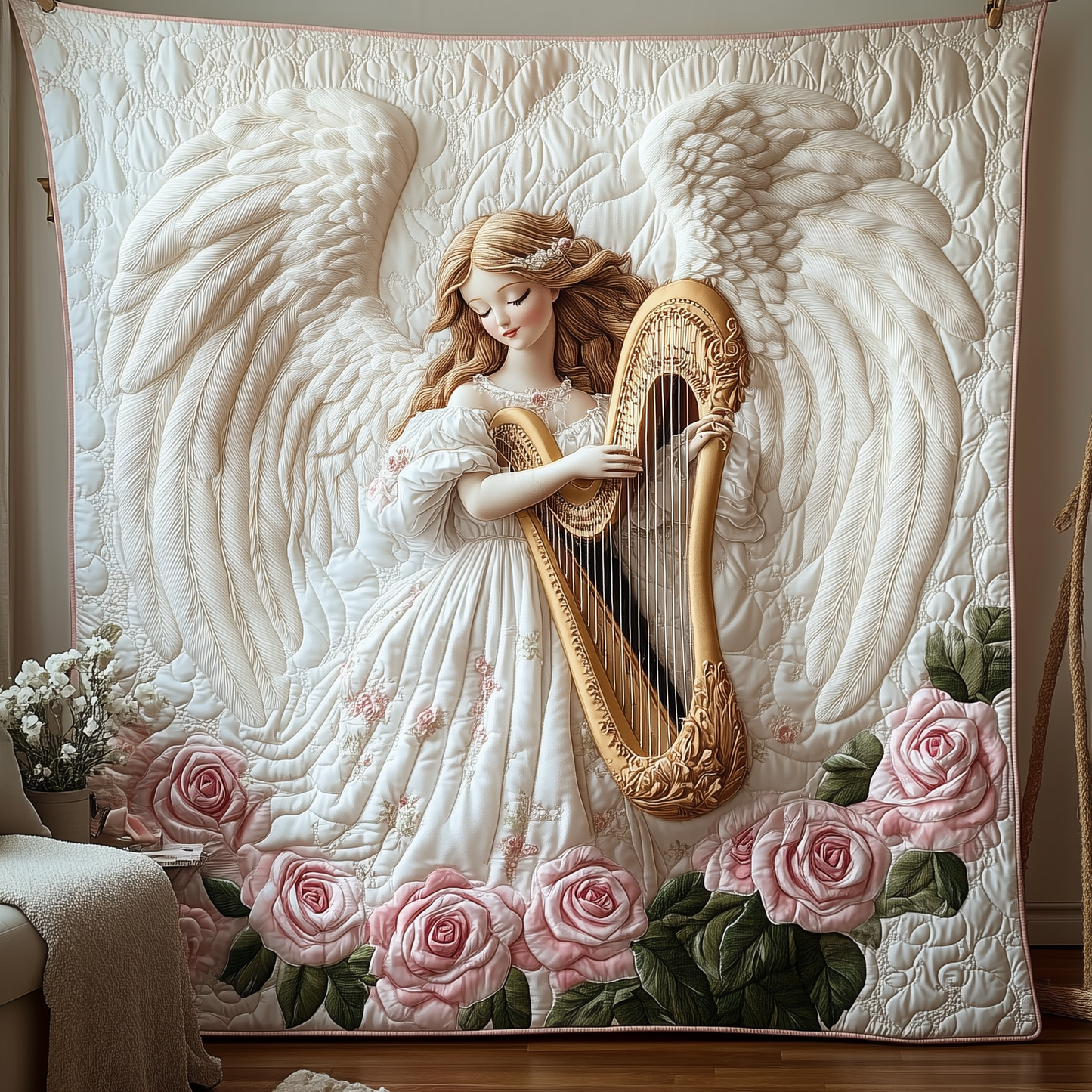 Christmas Angel Quilted Blanket GFTOTP769