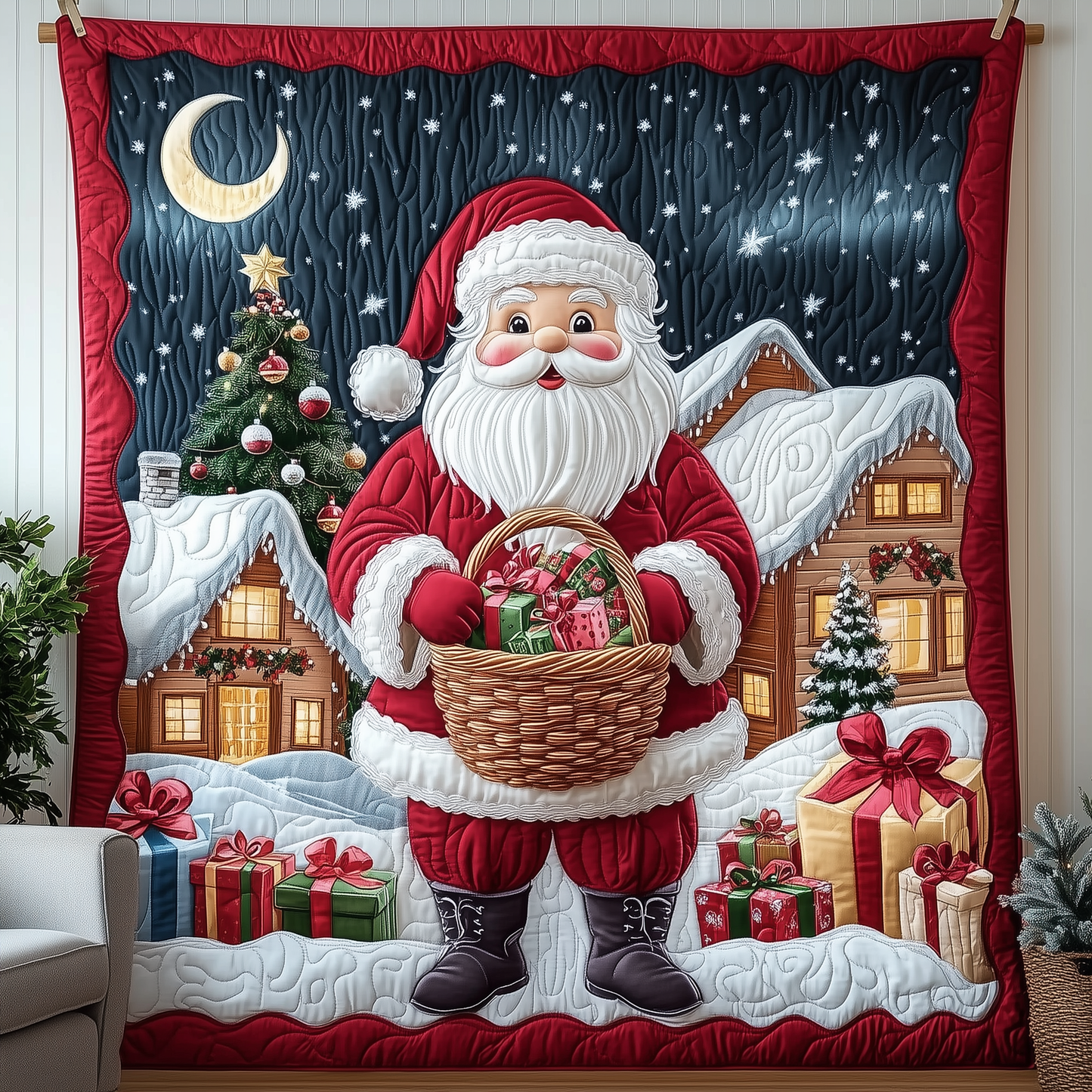 Santa Claus Quilted Blanket GFTOTP867