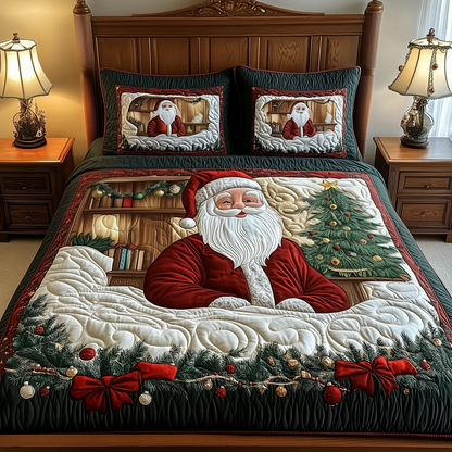 Santa Claus 3-Piece Quilted Bedding Set GFTOTP904