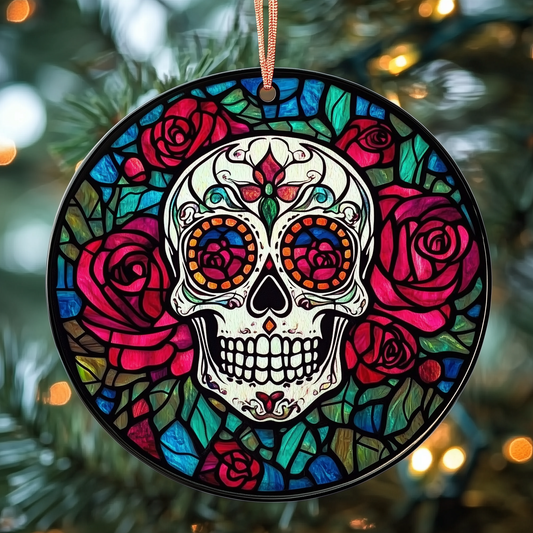 Elegant Skull Mica Ornament GFTOTP955