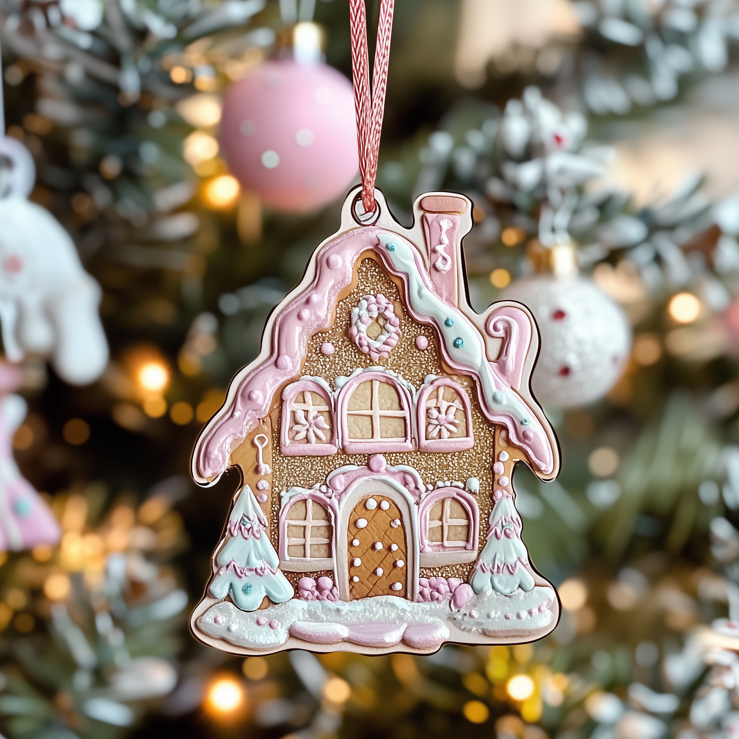 Pastel Sweet House Mica Ornament GFTOTP960