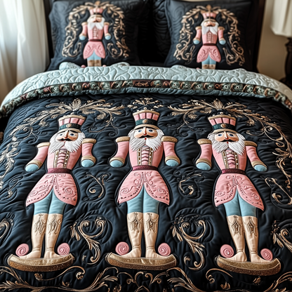 Christmas Nutcracker 3-Piece Quilted Bedding Set GFTOTP996