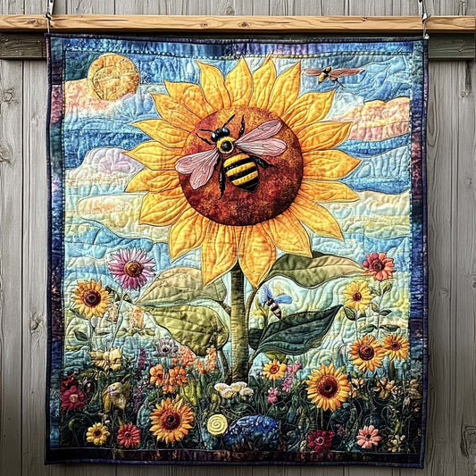 Honeybee Garden Quilted Blanket EQT0NT002