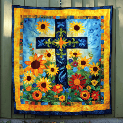 Sunburst Meadow Quilted Blanket NCU0TH996