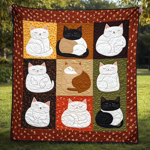 Cat Chubbies Quilted Blanket ACTL018