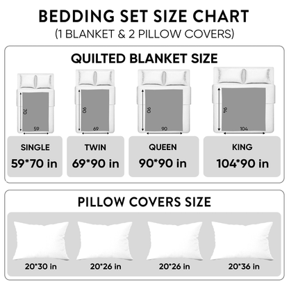 Guitars 3-Piece Quilted Bedding Set GFTOTL904