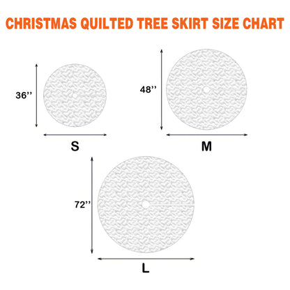 Christmas Ornaments Quilted Tree Skirt GFTOAB203